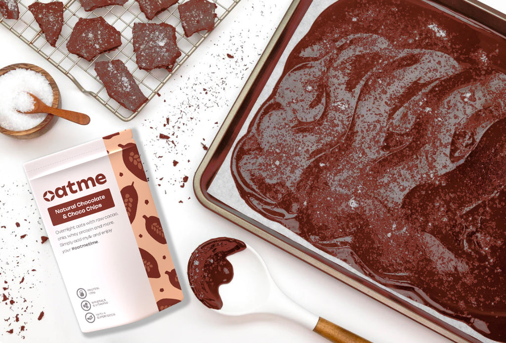 Натурален шоколад и шоколадови парченца