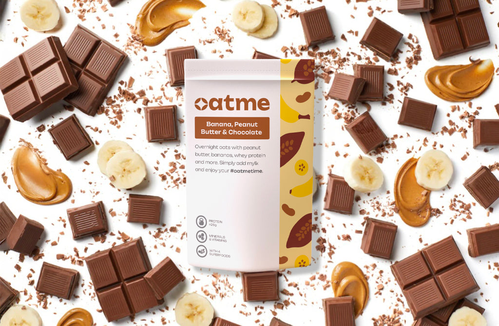 Банан, фъстъчено масло и шоколад